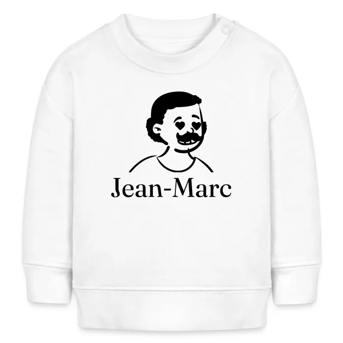 Sweat bébé personnalisé au prénom Jean-Marc