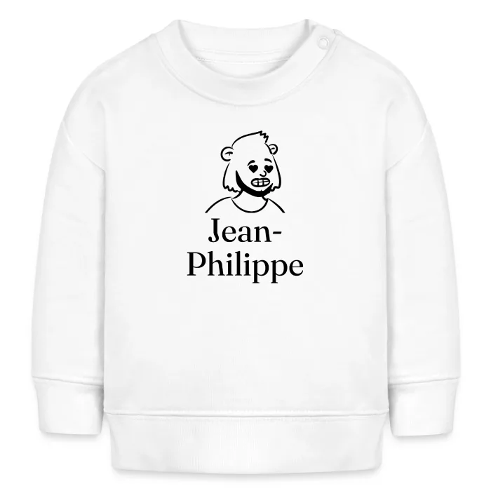Sweat bébé personnalisé au prénom Jean-Philippe