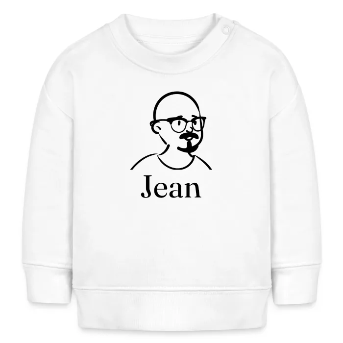 Sweat bébé personnalisé au prénom Jean