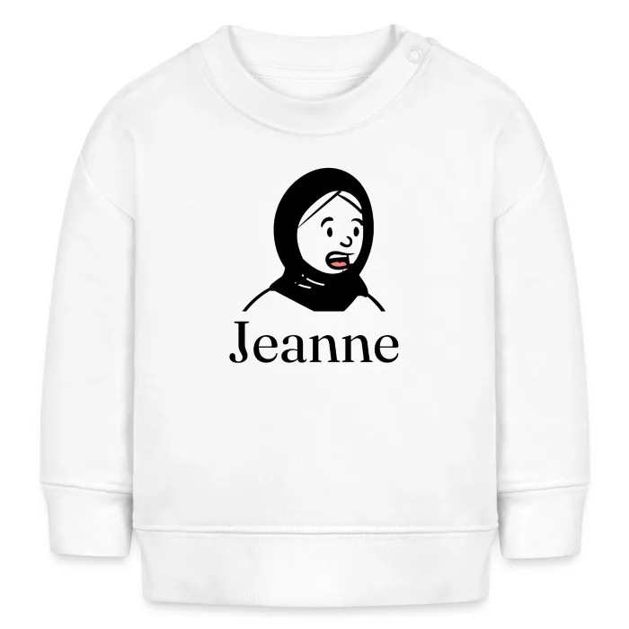 Sweat bébé personnalisé au prénom Jeanne