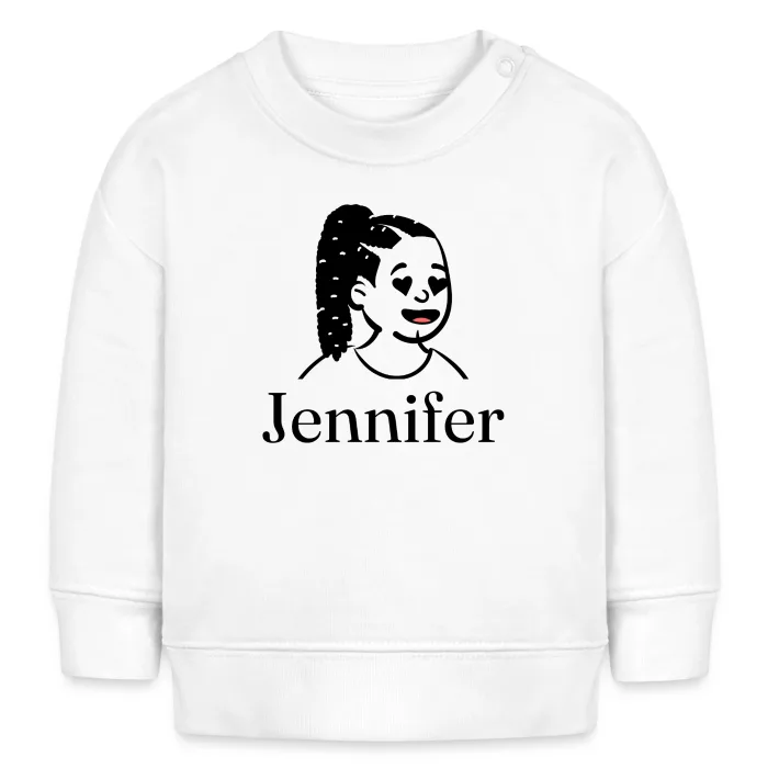 Sweat bébé personnalisé au prénom Jennifer