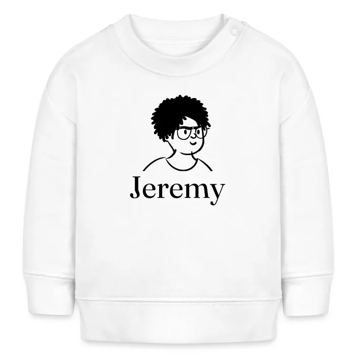 Sweat bébé personnalisé au prénom Jeremy