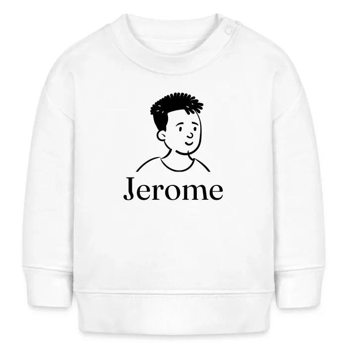 Sweat bébé personnalisé au prénom Jerome