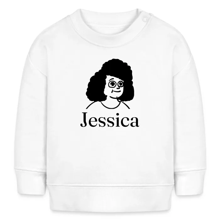 Sweat bébé personnalisé au prénom Jessica