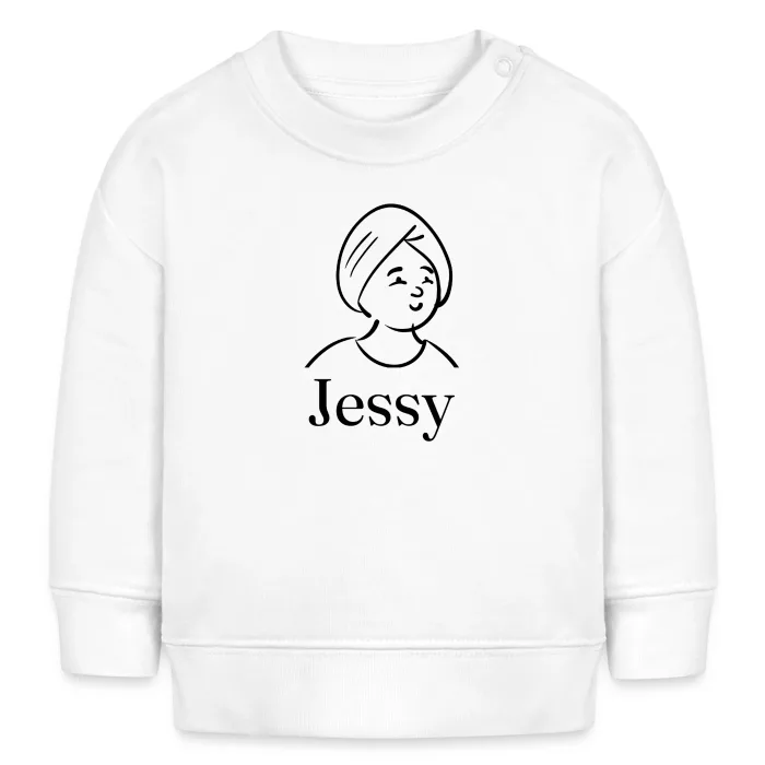 Sweat bébé personnalisé au prénom Jessy