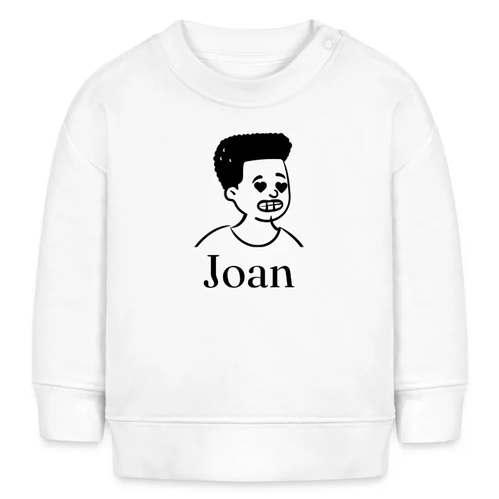 Sweat bébé personnalisé au prénom Joan