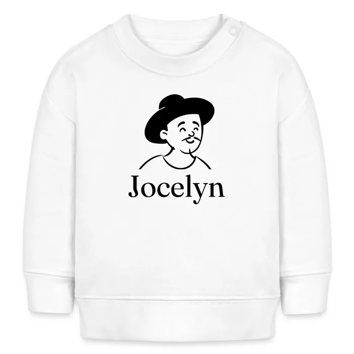 Sweat bébé personnalisé au prénom Jocelyn