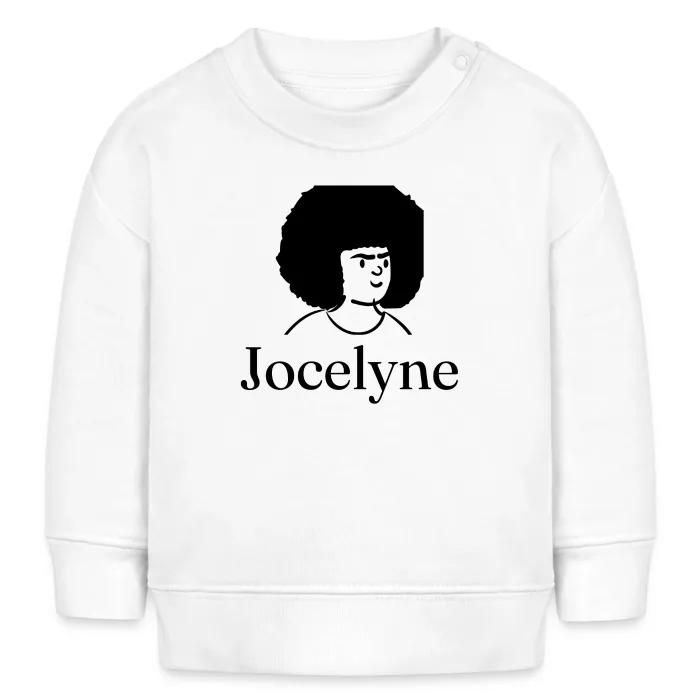 Sweat bébé personnalisé au prénom Jocelyne