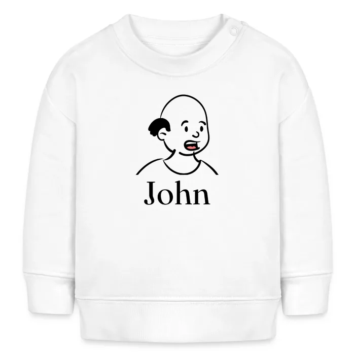 Sweat bébé personnalisé au prénom John