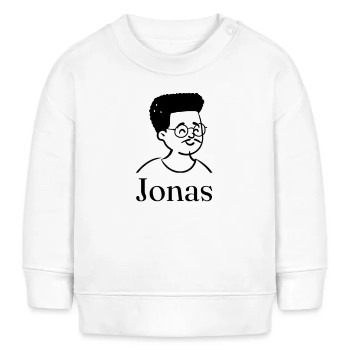 Sweat bébé personnalisé au prénom Jonas