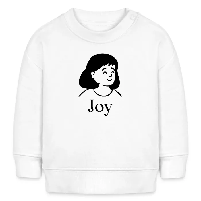Sweat bébé personnalisé au prénom Joy