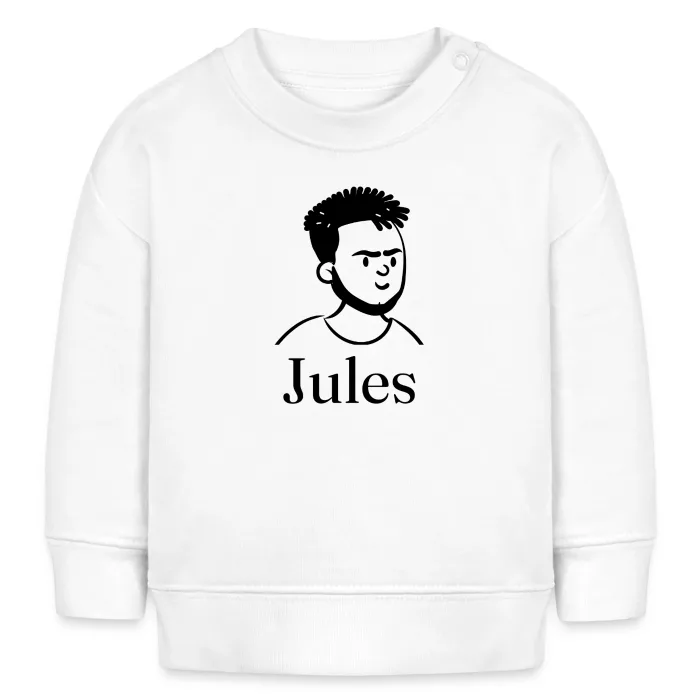 Sweat bébé personnalisé au prénom Jules