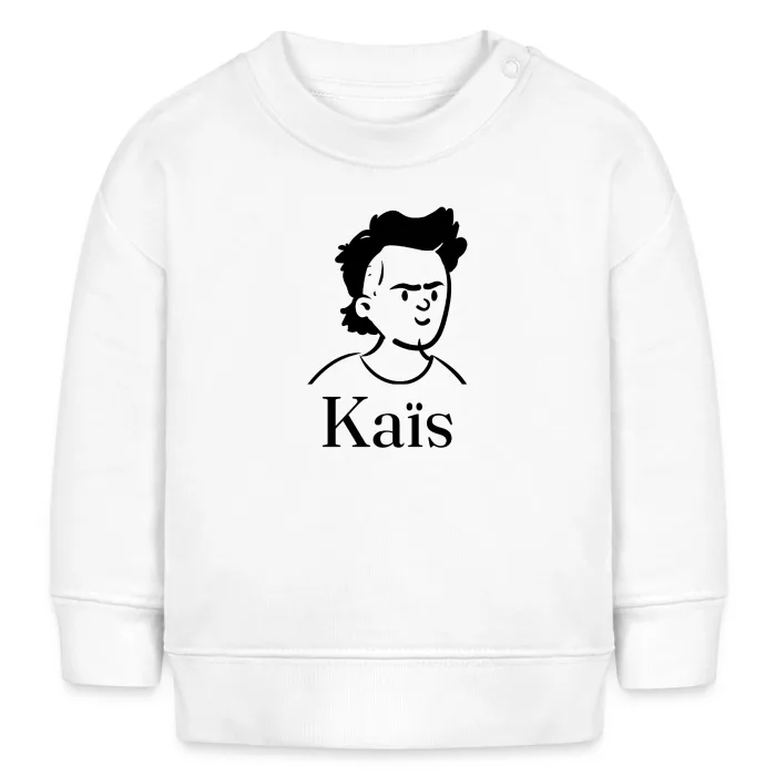 Sweat bébé personnalisé au prénom Kaïs
