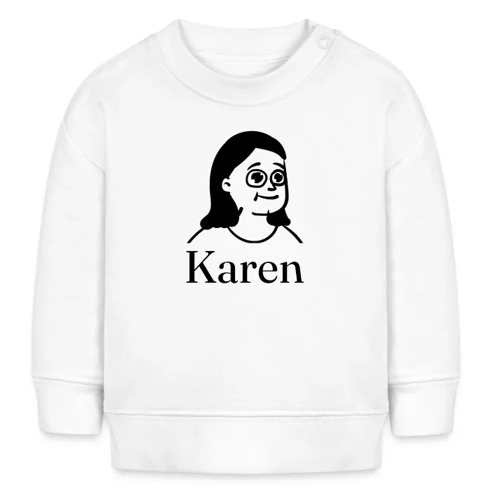 Sweat bébé personnalisé au prénom Karen