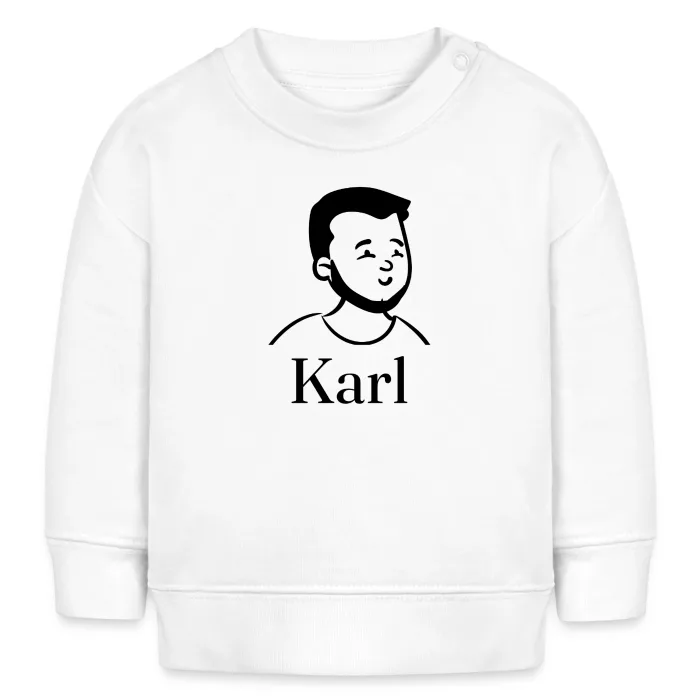 Sweat bébé personnalisé au prénom Karl