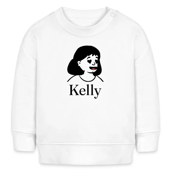 Sweat bébé personnalisé au prénom Kelly