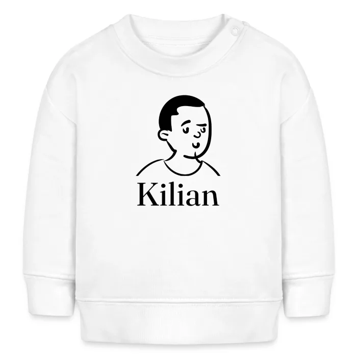 Sweat bébé personnalisé au prénom Kilian