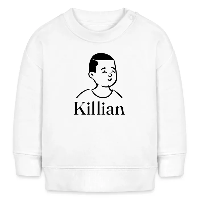 Sweat bébé personnalisé au prénom Killian