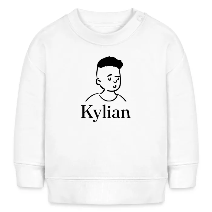 Sweat bébé personnalisé au prénom Kylian