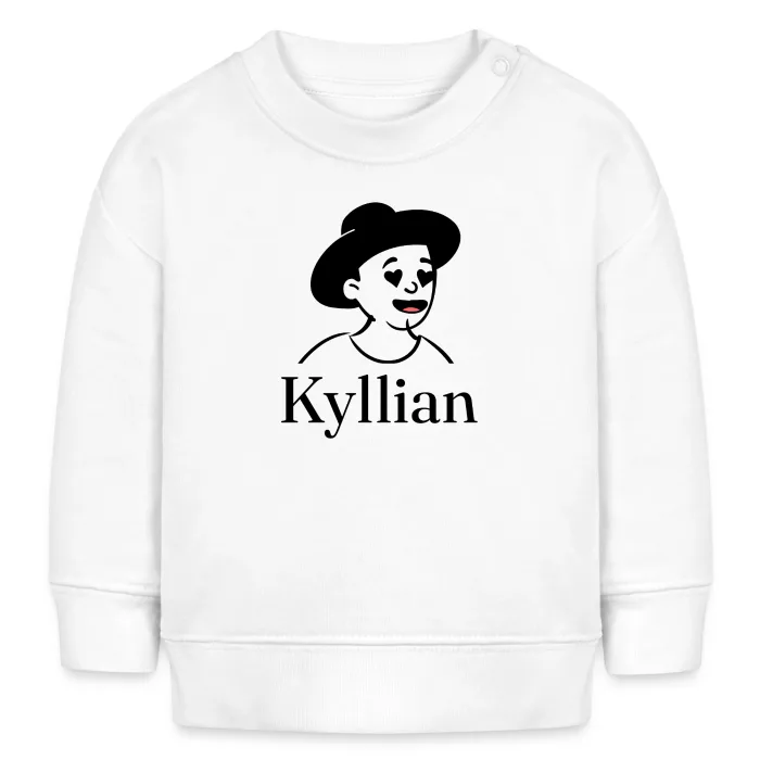 Sweat bébé personnalisé au prénom Kyllian