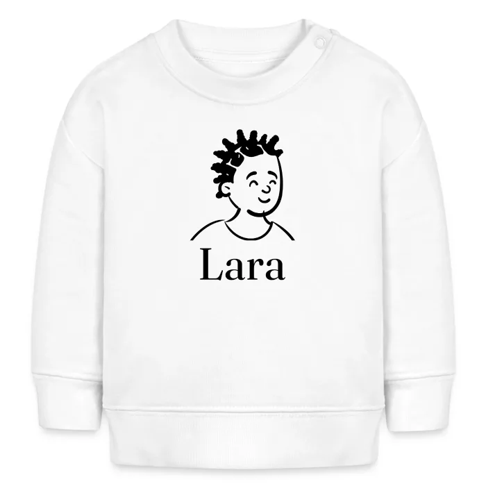Sweat bébé personnalisé au prénom Lara