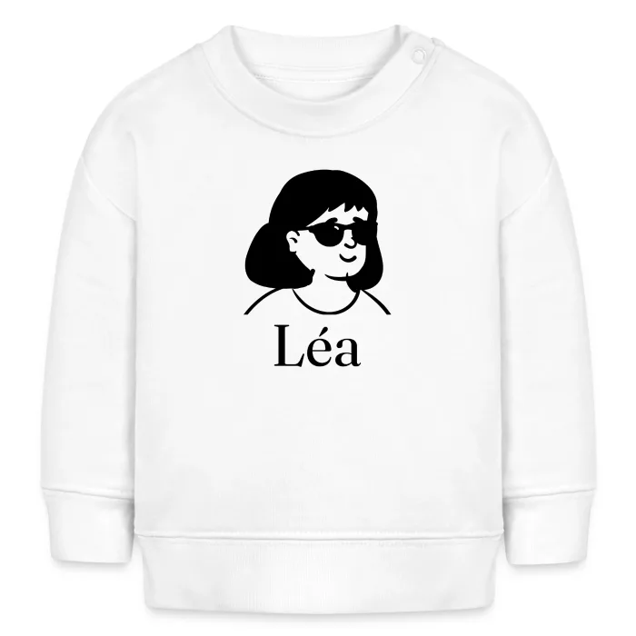 Sweat bébé personnalisé au prénom Léa