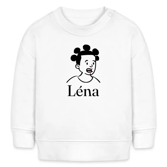 Sweat bébé personnalisé au prénom Léna