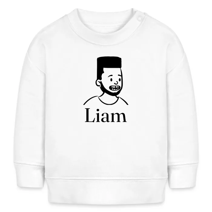 Sweat bébé personnalisé au prénom Liam