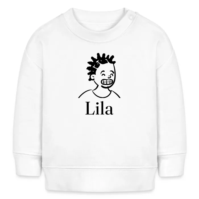 Sweat bébé personnalisé au prénom Lila