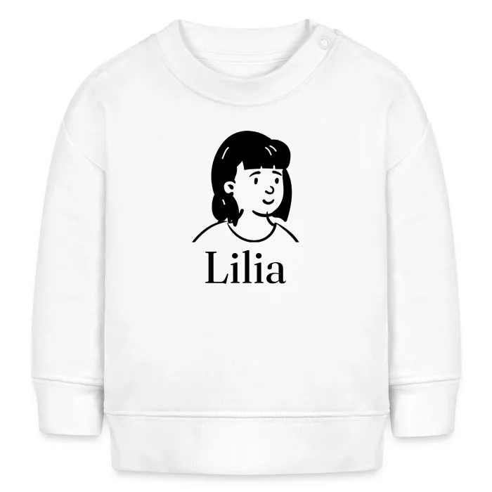Sweat bébé personnalisé au prénom Lilia