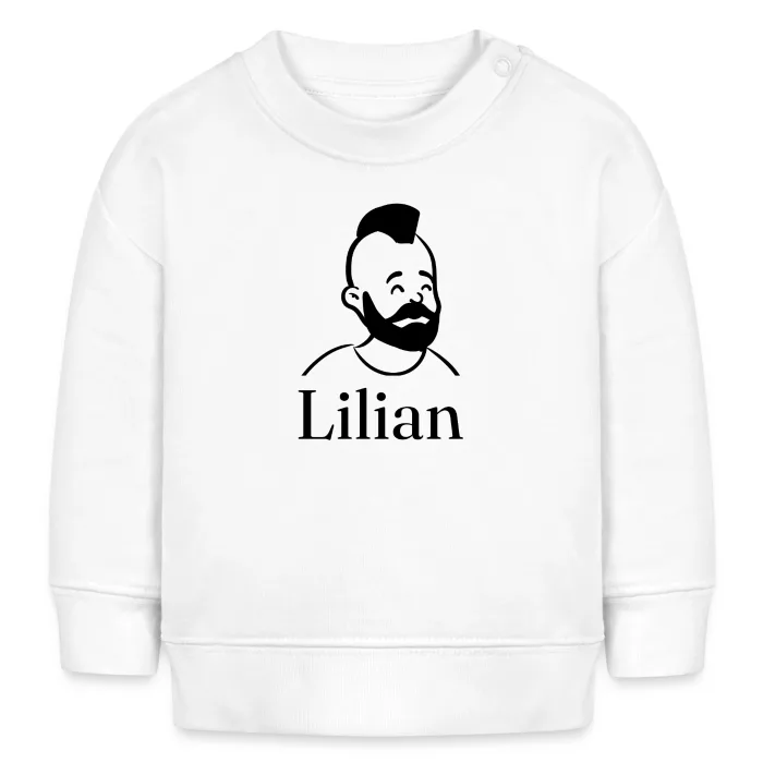 Sweat bébé personnalisé au prénom Lilian