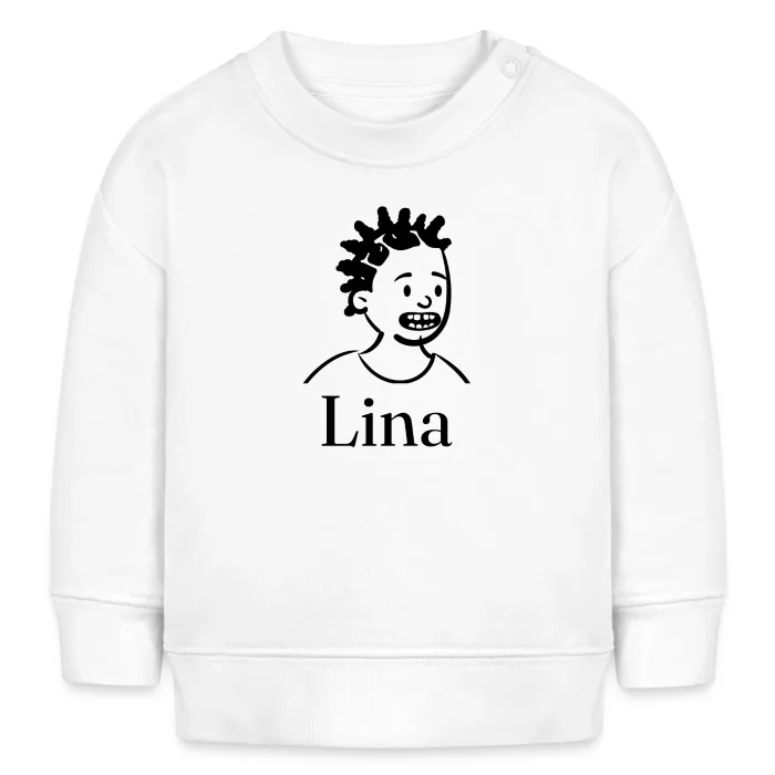 Sweat bébé personnalisé au prénom Lina