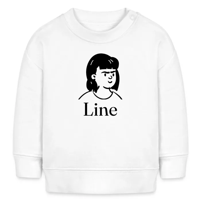 Sweat bébé personnalisé au prénom Line