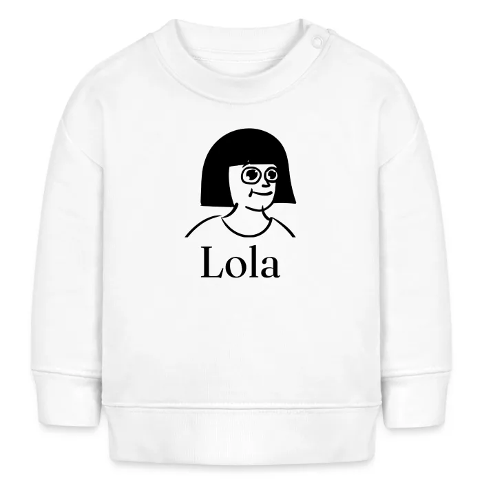 Sweat bébé personnalisé au prénom Lola