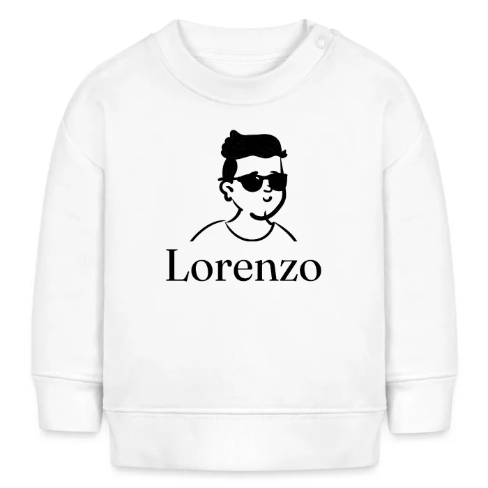 Sweat bébé personnalisé au prénom Lorenzo