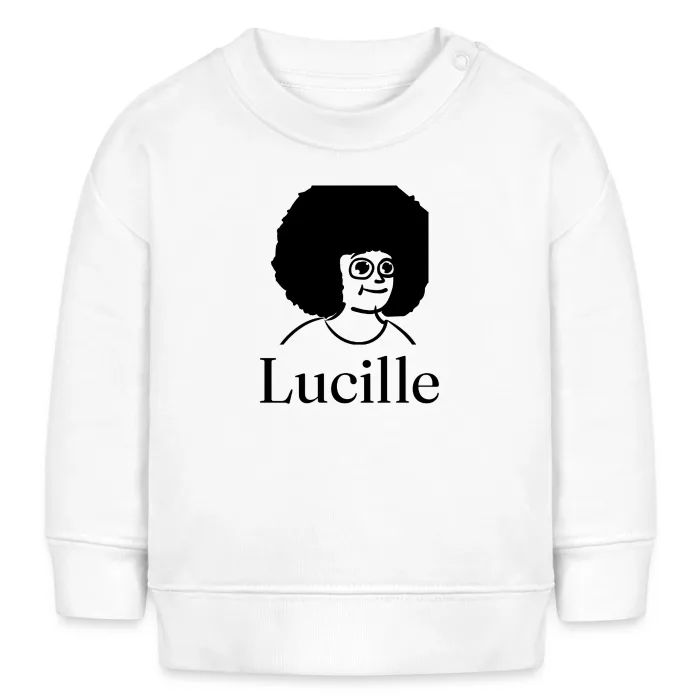 Sweat bébé personnalisé au prénom Lucille