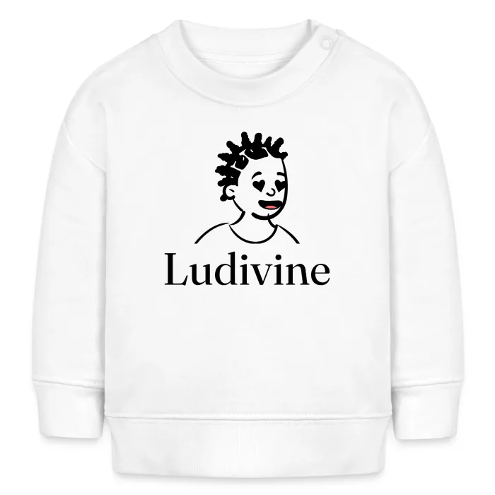 Sweat bébé personnalisé au prénom Ludivine