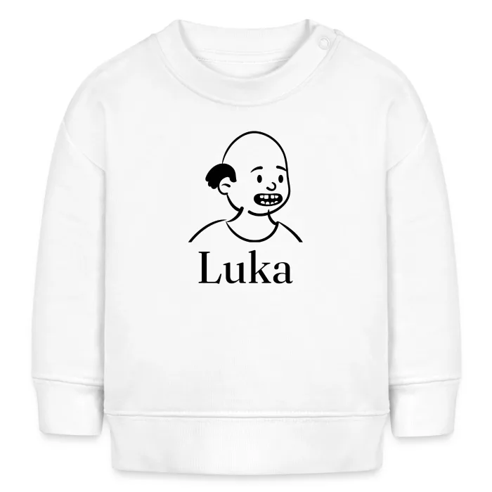 Sweat bébé personnalisé au prénom Luka