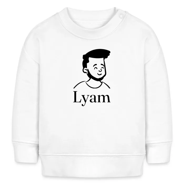 Sweat bébé personnalisé au prénom Lyam