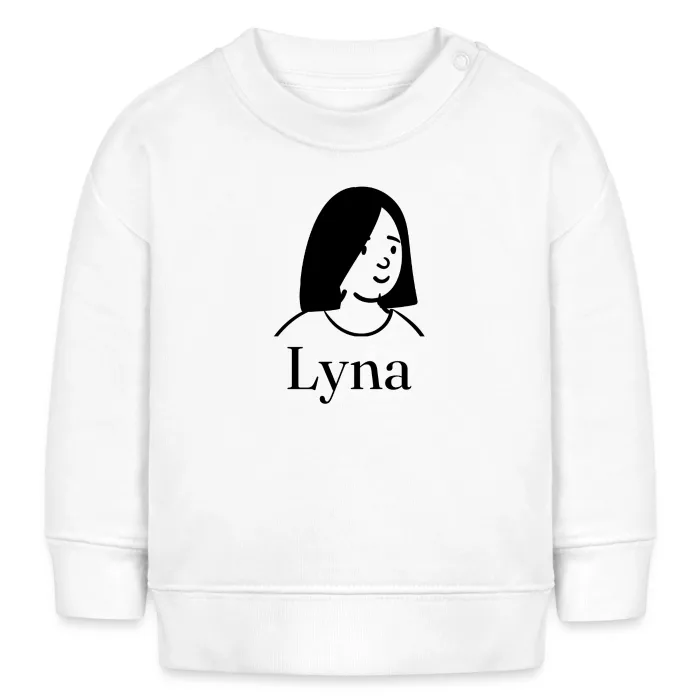 Sweat bébé personnalisé au prénom Lyna
