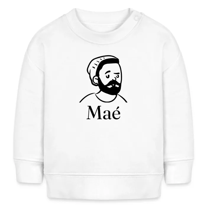 Sweat bébé personnalisé au prénom Maé
