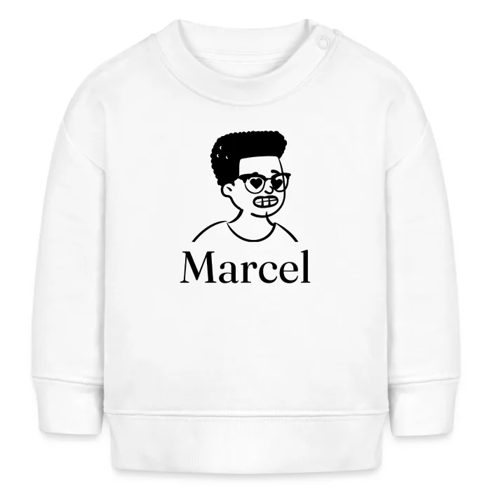 Sweat bébé personnalisé au prénom Marcel