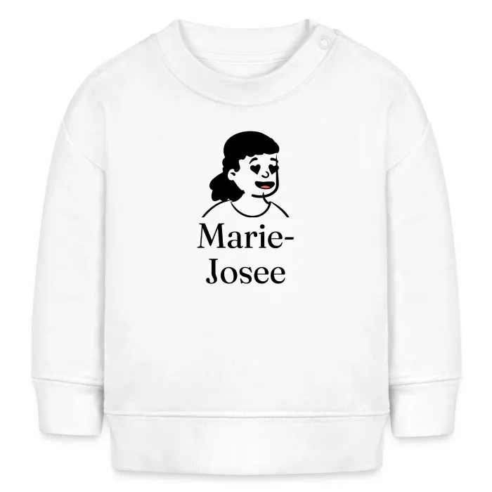 Sweat bébé personnalisé au prénom Marie-Josee