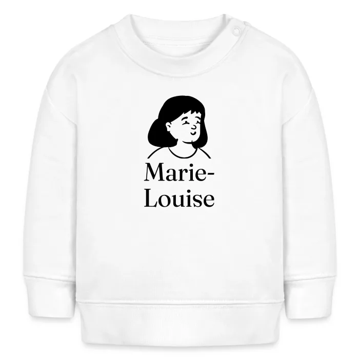 Sweat bébé personnalisé au prénom Marie-Louise