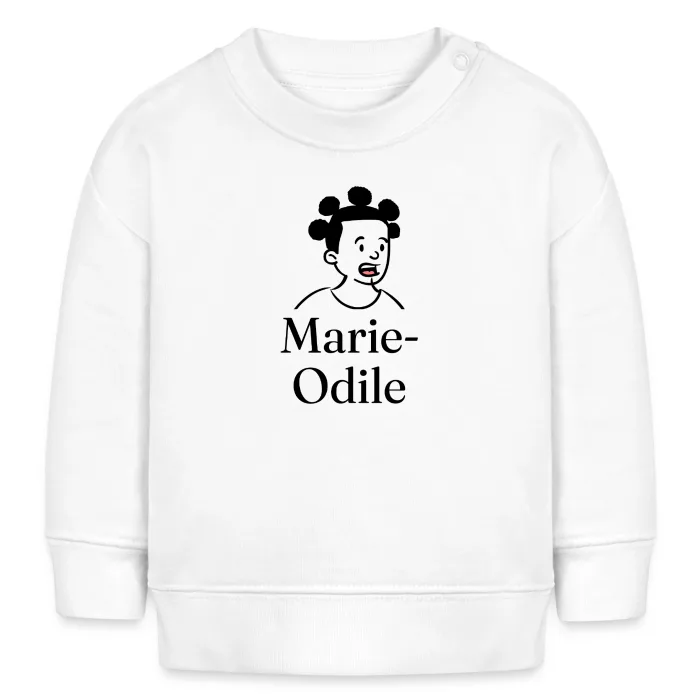 Sweat bébé personnalisé au prénom Marie-Odile