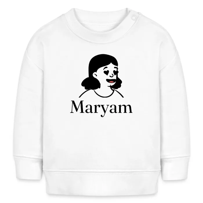 Sweat bébé personnalisé au prénom Maryam