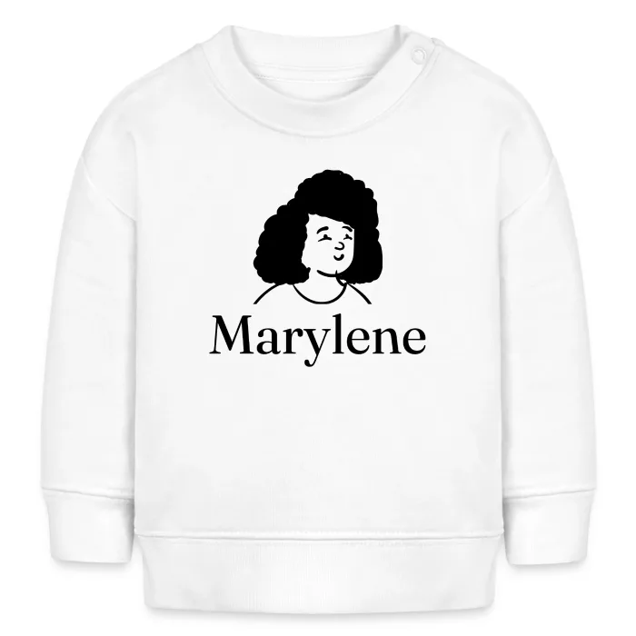 Sweat bébé personnalisé au prénom Marylene