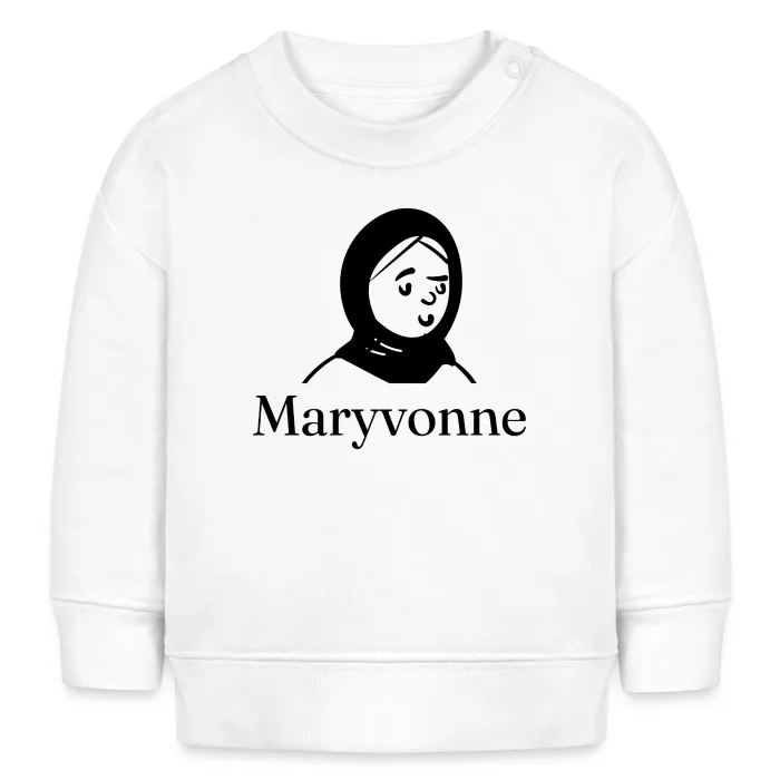 Sweat bébé personnalisé au prénom Maryvonne