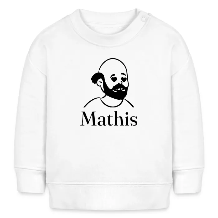 Sweat bébé personnalisé au prénom Mathis
