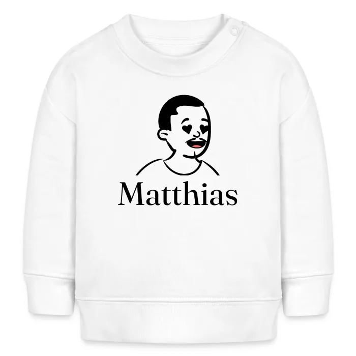 Sweat bébé personnalisé au prénom Matthias
